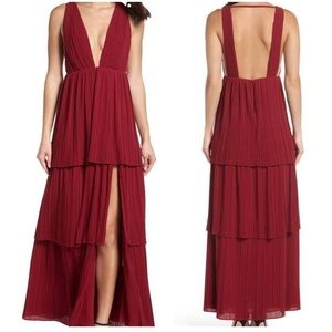 Fame & Partners Red Callie Gown